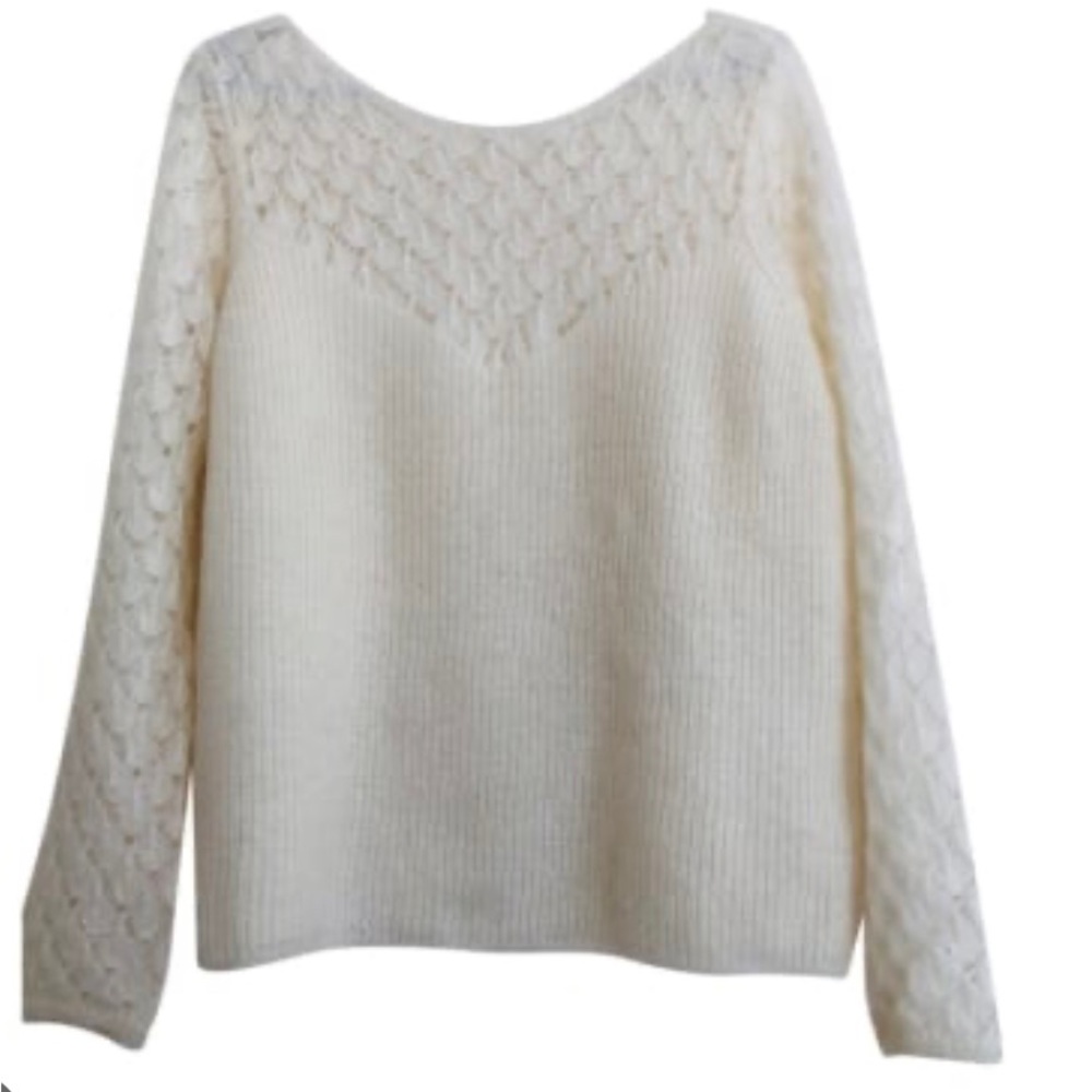 Sezane jumper white